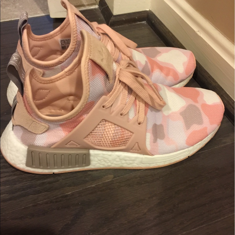 adidas Women’s Athletic Sneakers - Pink & Peach Camo
